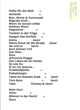 setliste hiss
